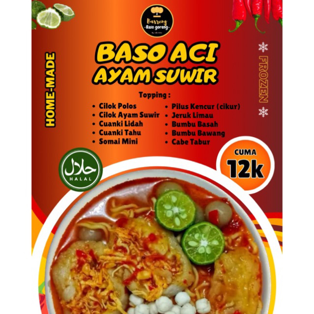 	 BASO ACI AYAM SUWIR By BASRENG RENYAH | ENAK | MURAH | HOME MADE	