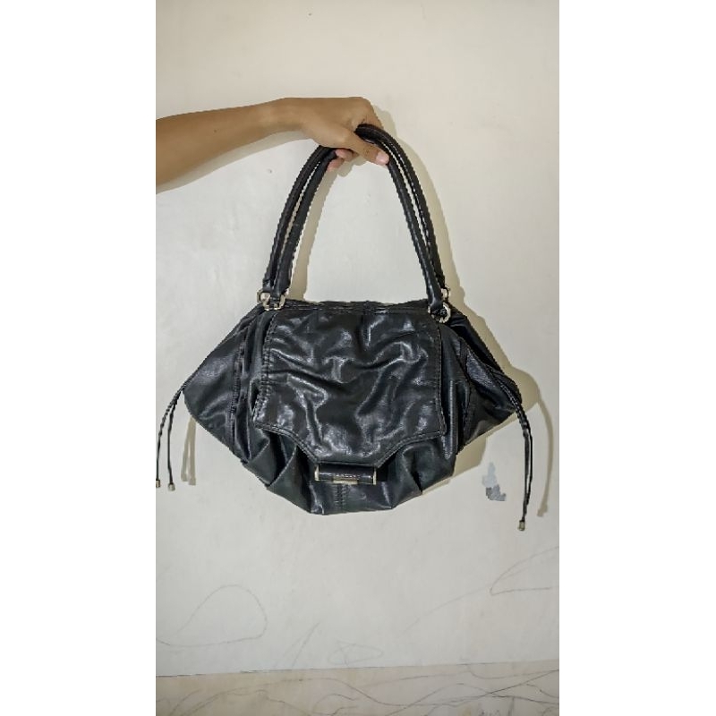 Karen Millen Auth kulit asli tas hobo preloved