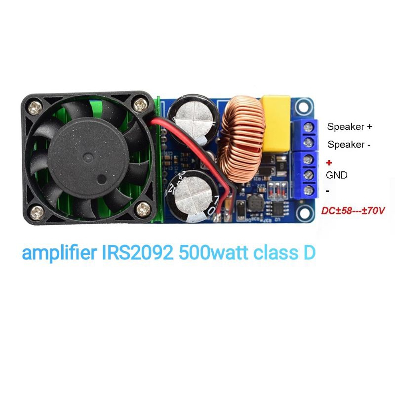kit modul amplifier IRS2092S Hifi Digital High Power 500W Class D Mono Super LM3886