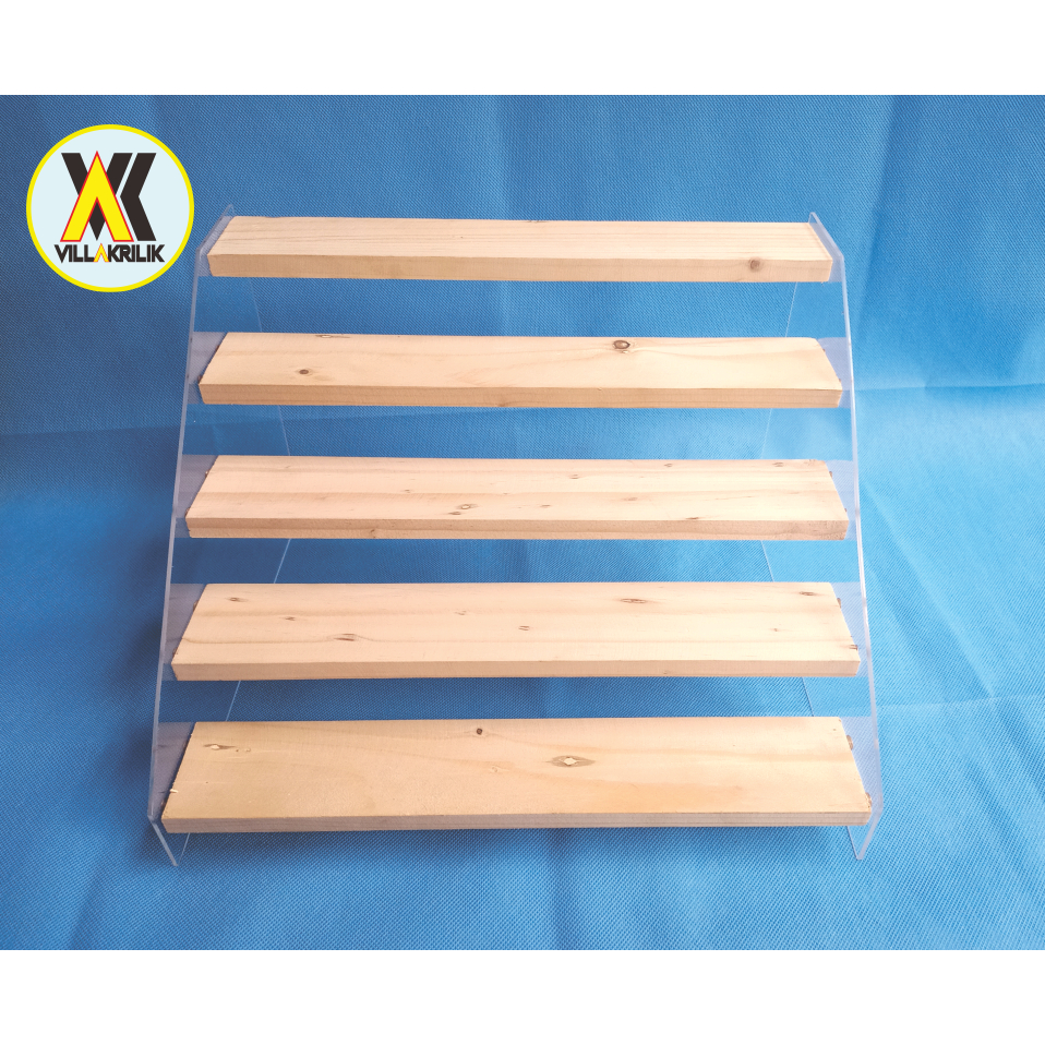 Rak akrilik 5 tingkat /Display mainan akrilik / Rak cosmetic organizer
