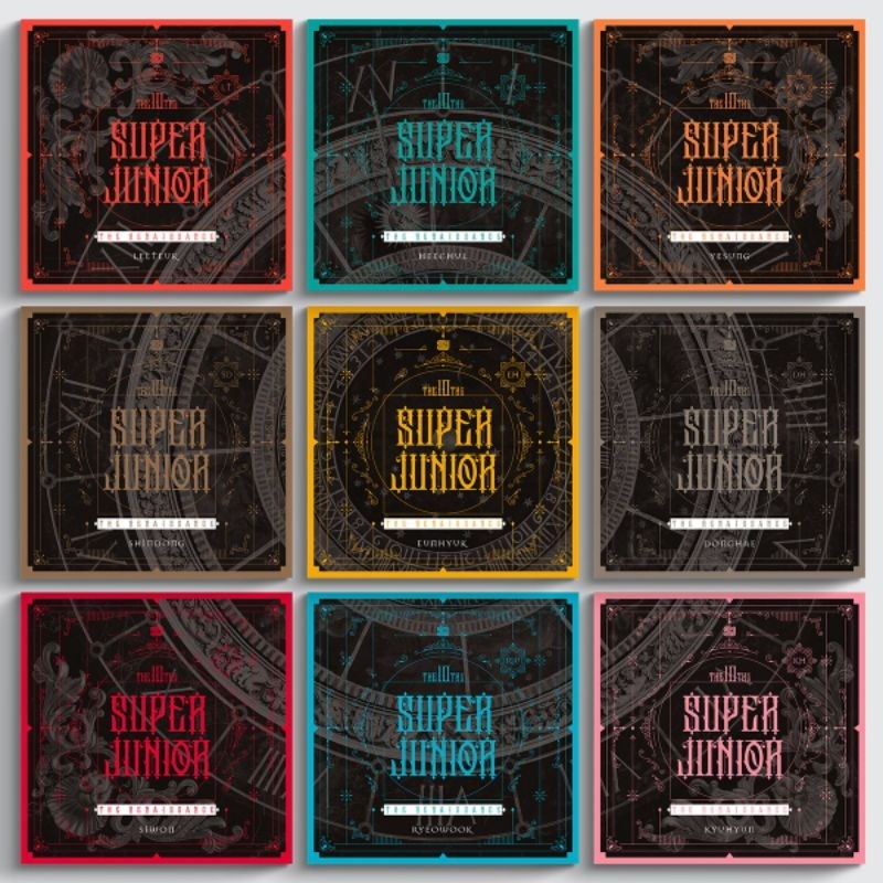 READY SUPER JUNIOR ALBUM RENAISSANCE SQUARE VERSION DONGHAE SJ PC PHOTOCARD HEECHUL SIWON SHINDONG L