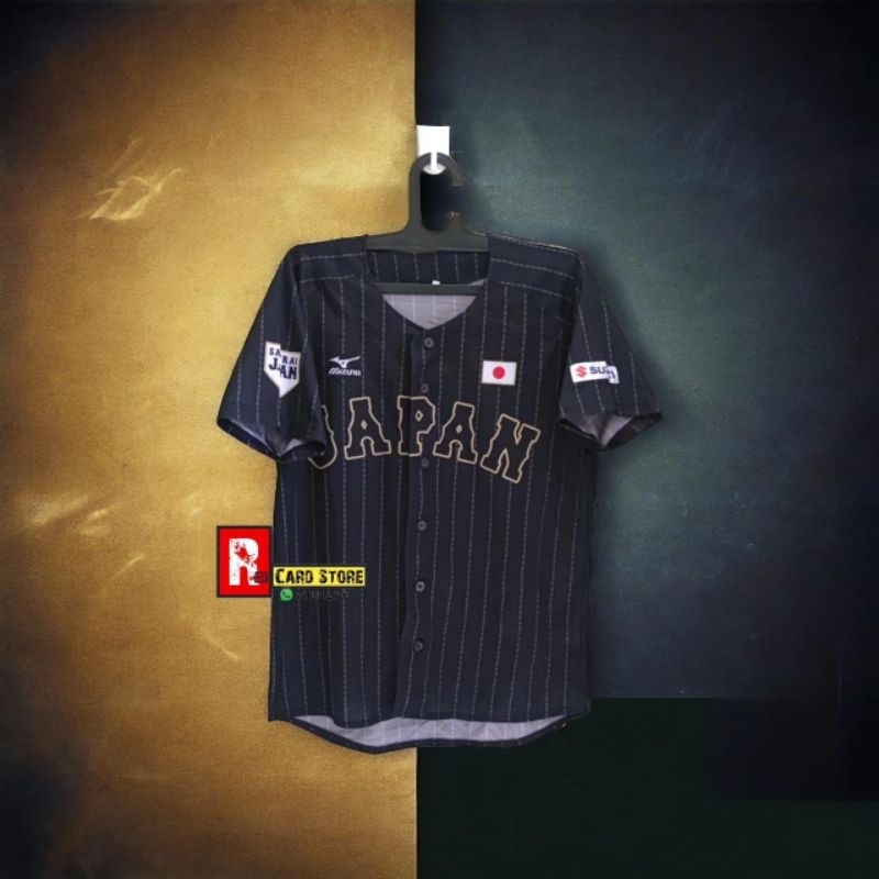 Jersey Baseball Mizuno Japan Black original