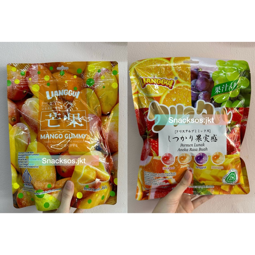 

[360GR] LIANGGUI PEELED FUDGE ORANGE GUMMY / STRAWBERRY / MANGO / ASSORTED JELLY