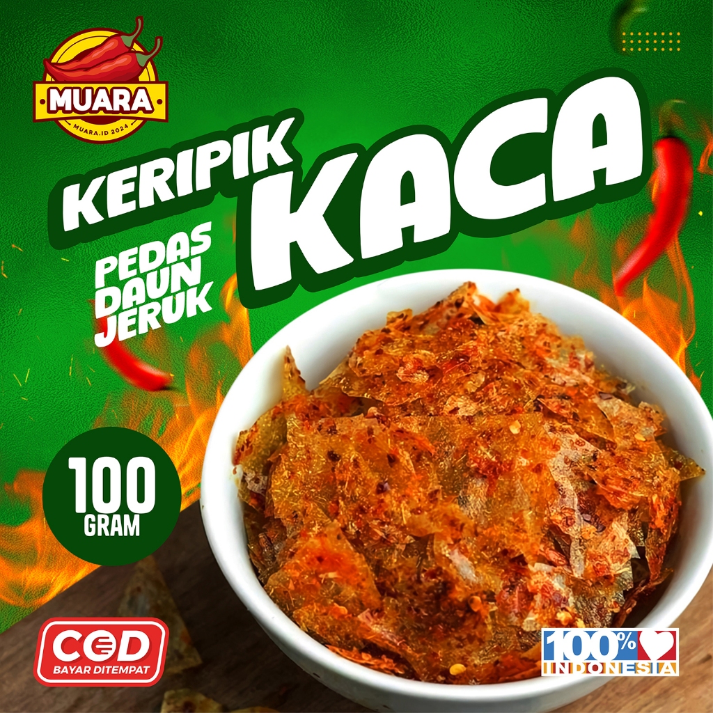 

KERIPIK KACA LEZAT PEDAS DAUN JERUK | KERIPCA KEMASAN 100 GRAM