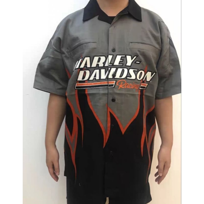 kemeja motor harley davidson original screaming eagle