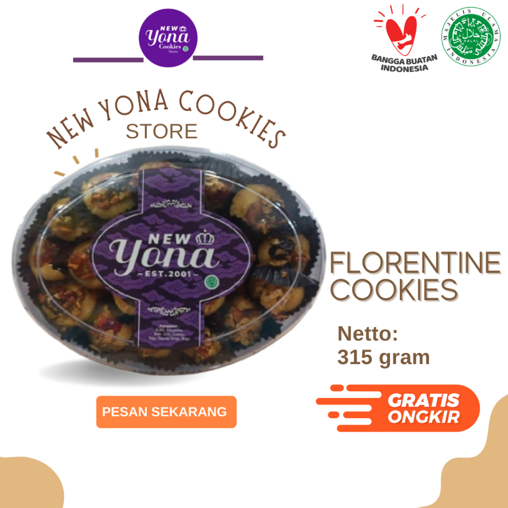 

Kue Kering Lebaran New Yona Cookies (FLORENTINE)