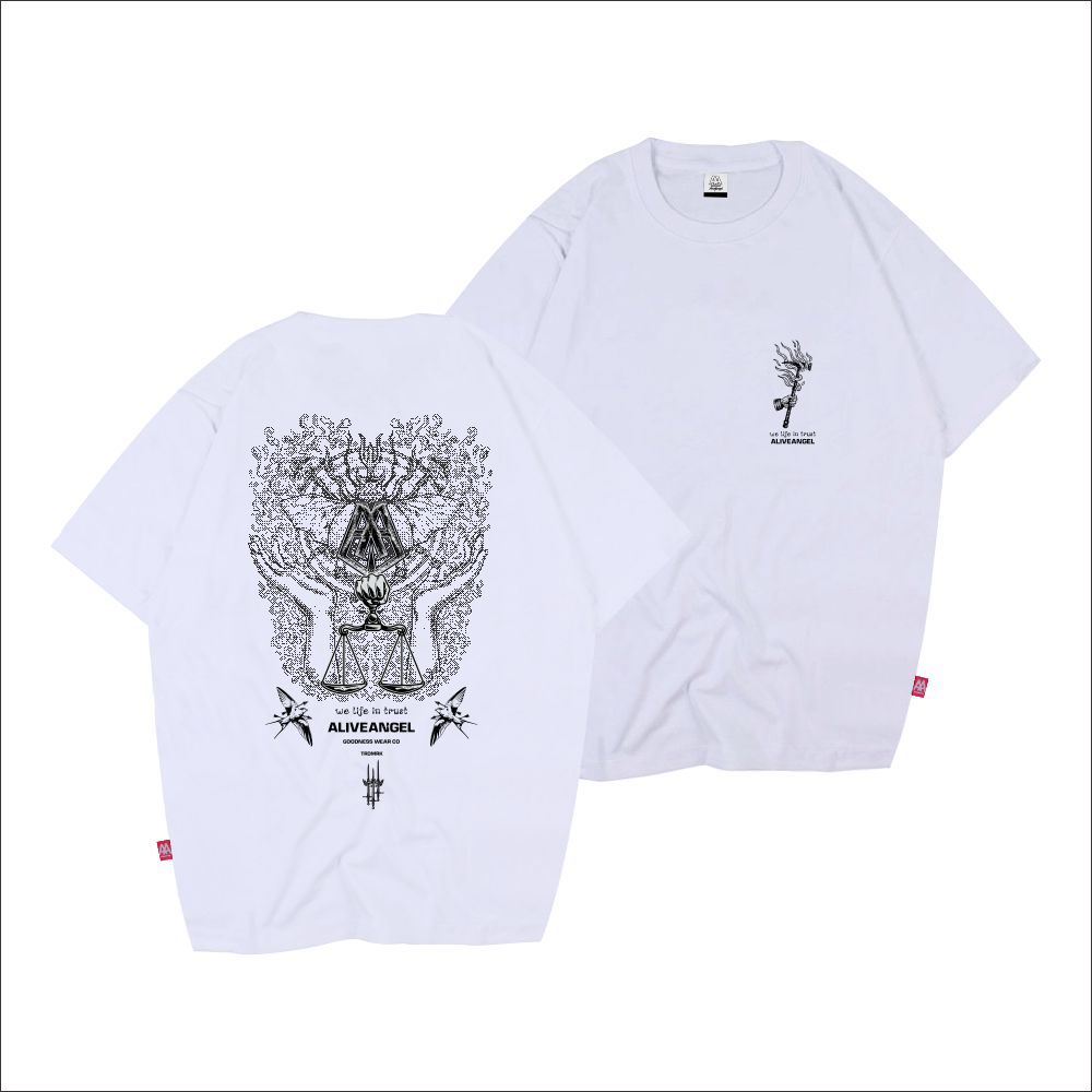 KAOS PUTIH PRIA STREETWEAR ORIGINAL DISTRO KAOS BAJU LIFE IN TRUST SOUL / BAJU PUTIH PREMIUM / KAOS 