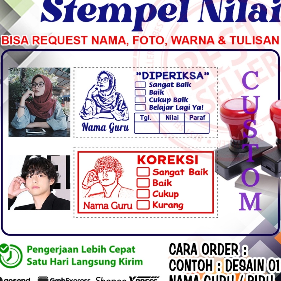 

Terlaris Stempel Nilai Guru Penilaian Koreksi Checked Reward