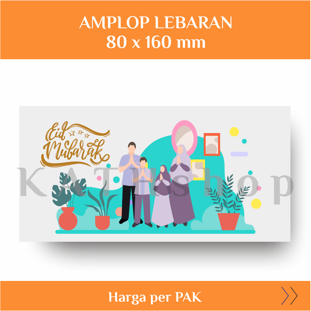

KATHSHOP - AMPLOP TEBAL 260gsm / Angpao THR Lebaran Idul Fitri EID MUBARAK