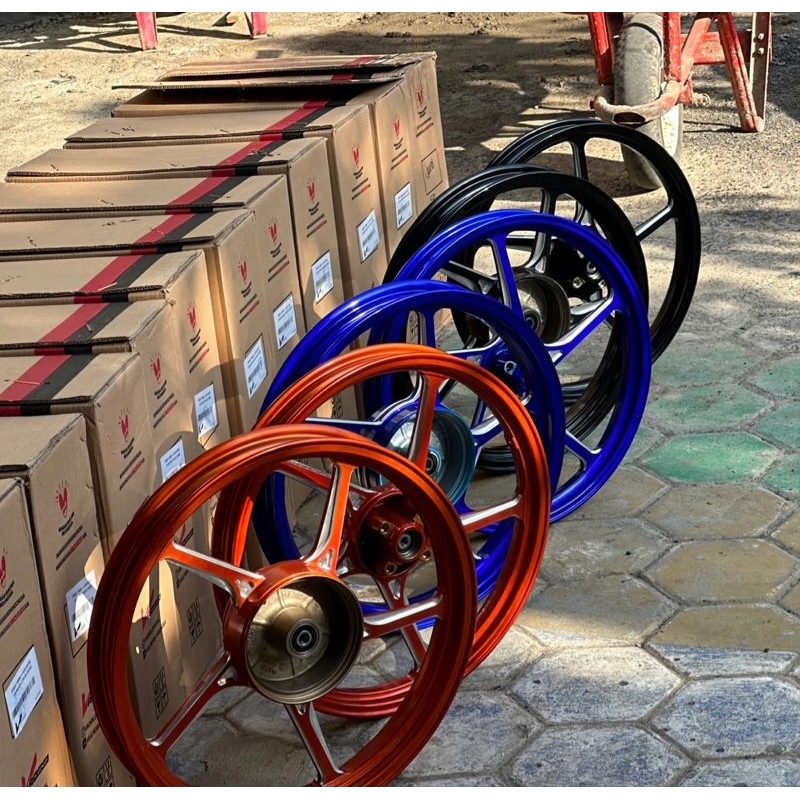 Velg Set Vrossi Copy Enkei Depan Belakang Yamaha Fizr Jupiter Dll