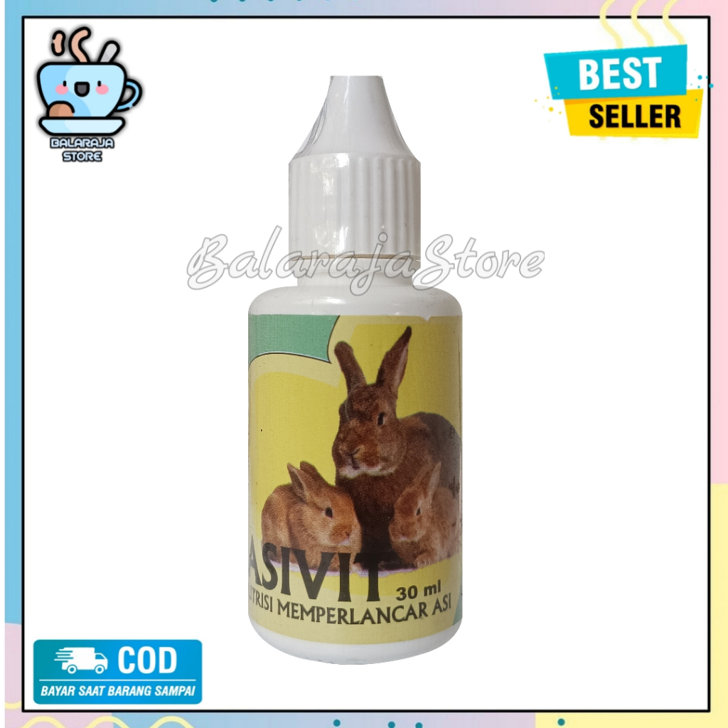 Asivit 30 ml vitamin memperbanyak & memperlancar asi kelinci