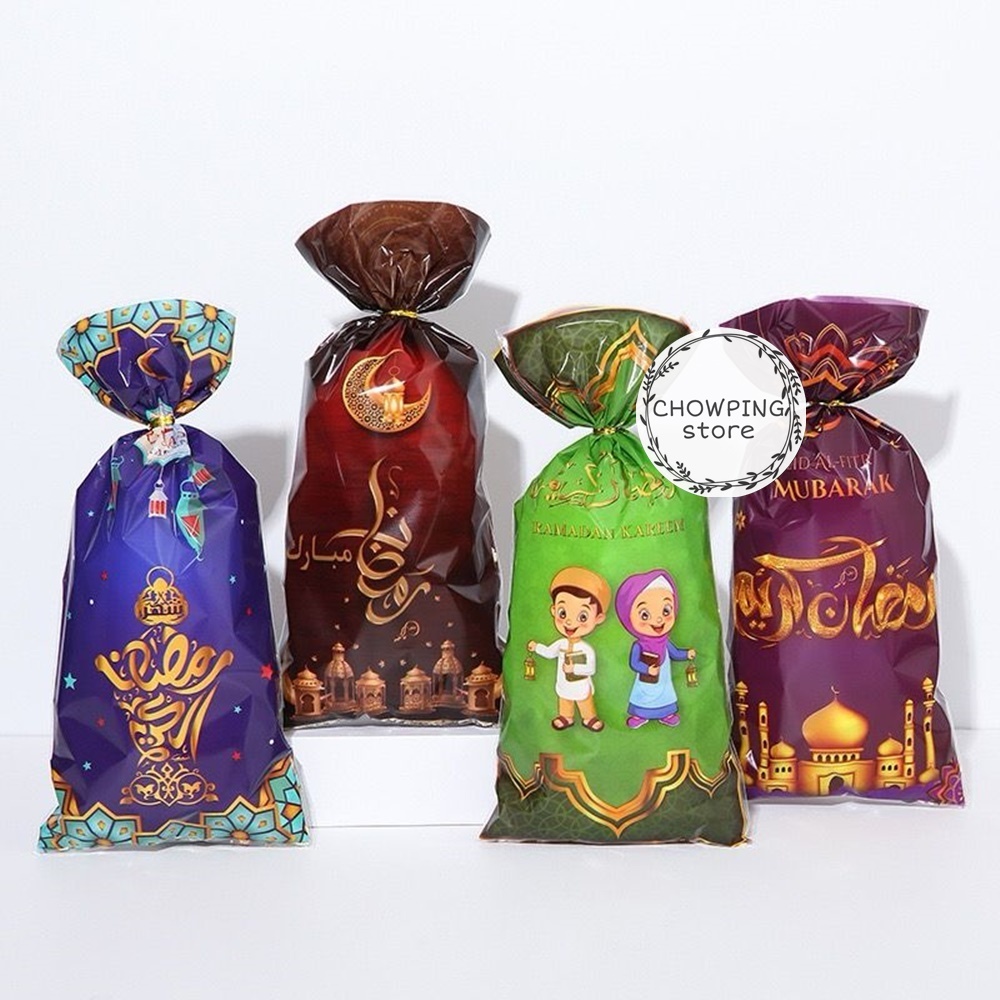 

50Pcs Plastik Snack Opp Kantong Souvenir Idul Fitri Lebaran Ramadhan