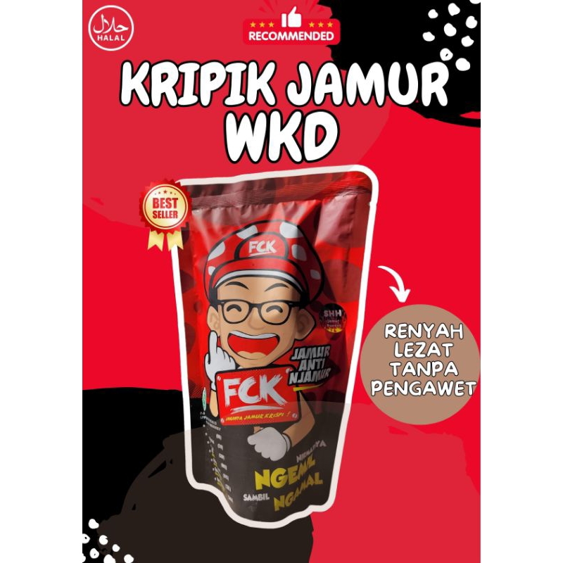

KRIPIK JAMUR WKD/CAMILAN/MURAH ENAK/KHAS/HALAL
