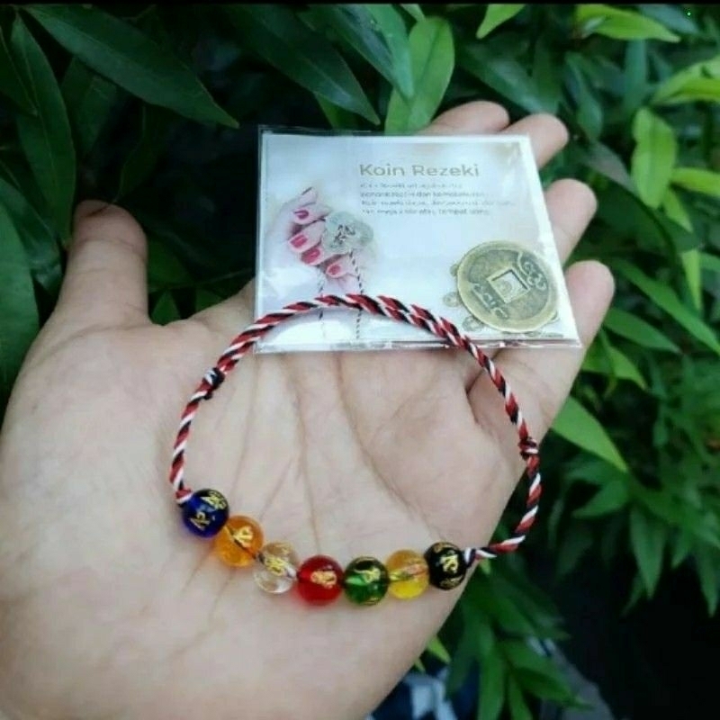 Gelang Tridatu Penarik Rezeki 7 Cakra Unisex Khas Bali