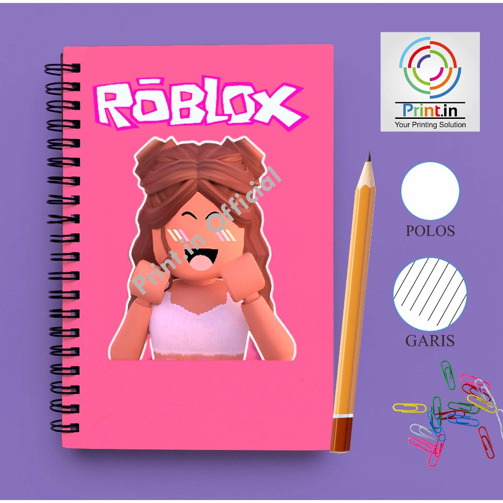 

Notebook Spiral Roblox Face Girl A5 GARIS/POLOS