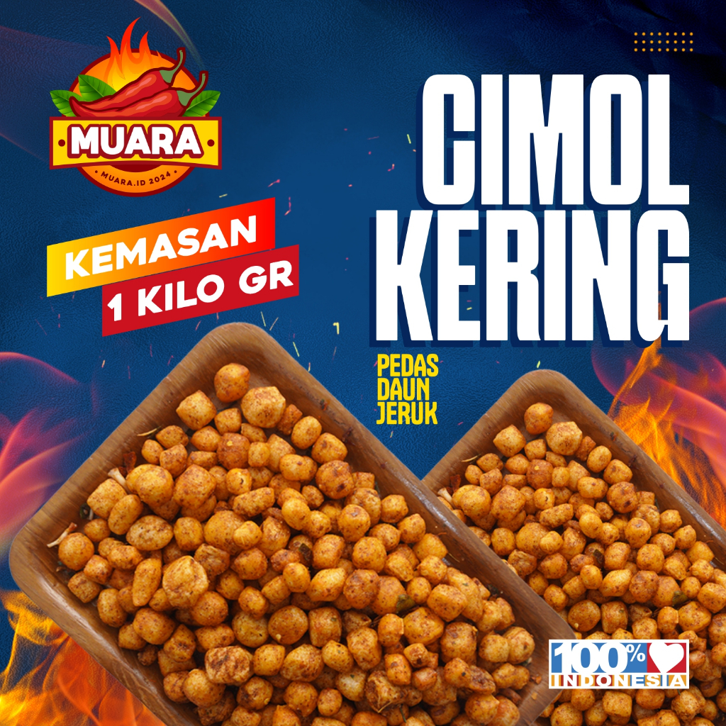 

CIMOL KERING KEMASAN 1 KG BUMBU PEDAS DAUN JERUK MUARA
