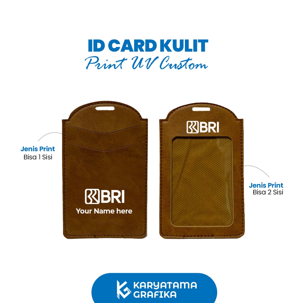 

ID CARD KULIT CUSTOM PRINT UV BERWARNA KULIT ASLI