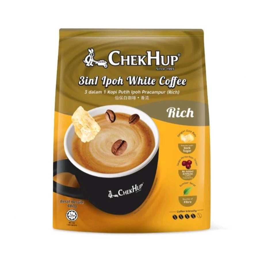 

CHEK HUP 3 in 1 Ipoh White Coffee Rich Malaysia ( 12 Sachet )