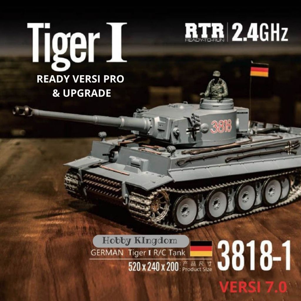 RC Tank Henglong 3818-1 German Tiger 1 1:16 Second Tiger Metal Track
