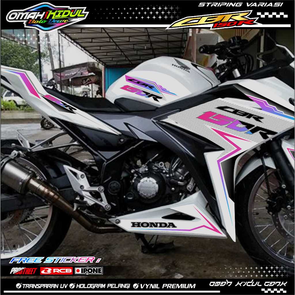 STRIPING VARIASI CBR 150 R FACELIFT / STIKER LIST VARIASI HONDA CBR 150 R FACELIFT
