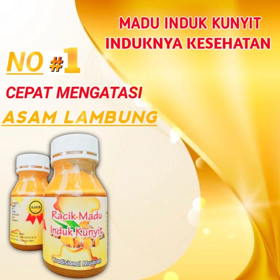 

Racik Madu Induk Kunyit 300 gr | Madu Maag Kronis & Maag Akut