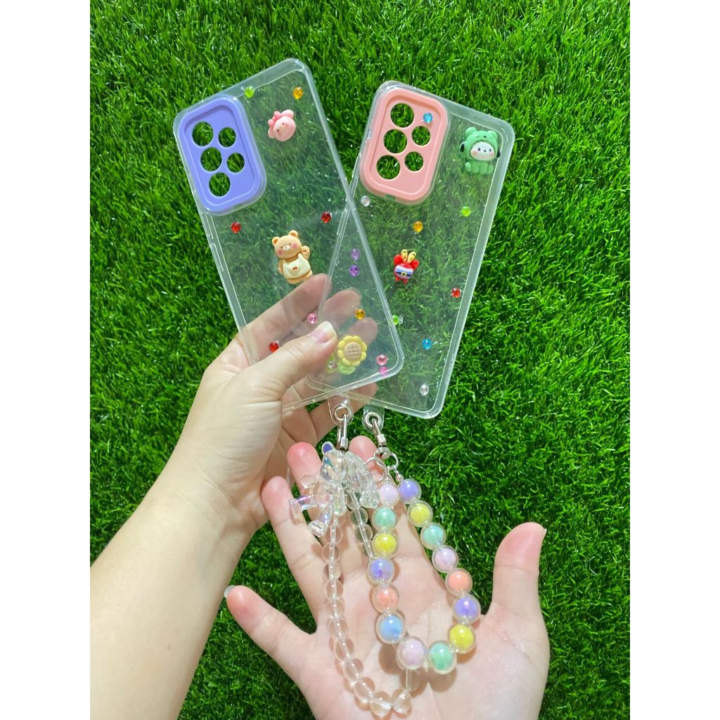 CASE RING WARNA REALME + TALI GANTUNGAN 5/5i/C11 2021/C12/C25/C15/C20/C21/C21Y CASE RING WARNA