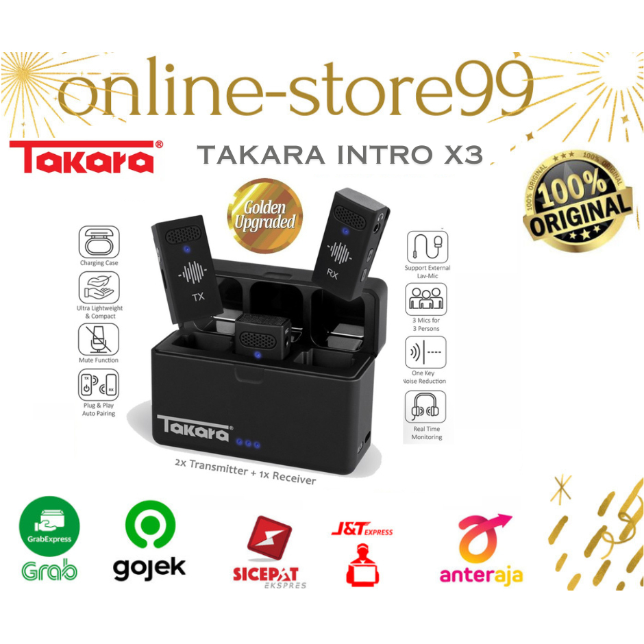 Takara INTRO X3 Digital Wireless Mic Microphone intro x3 original