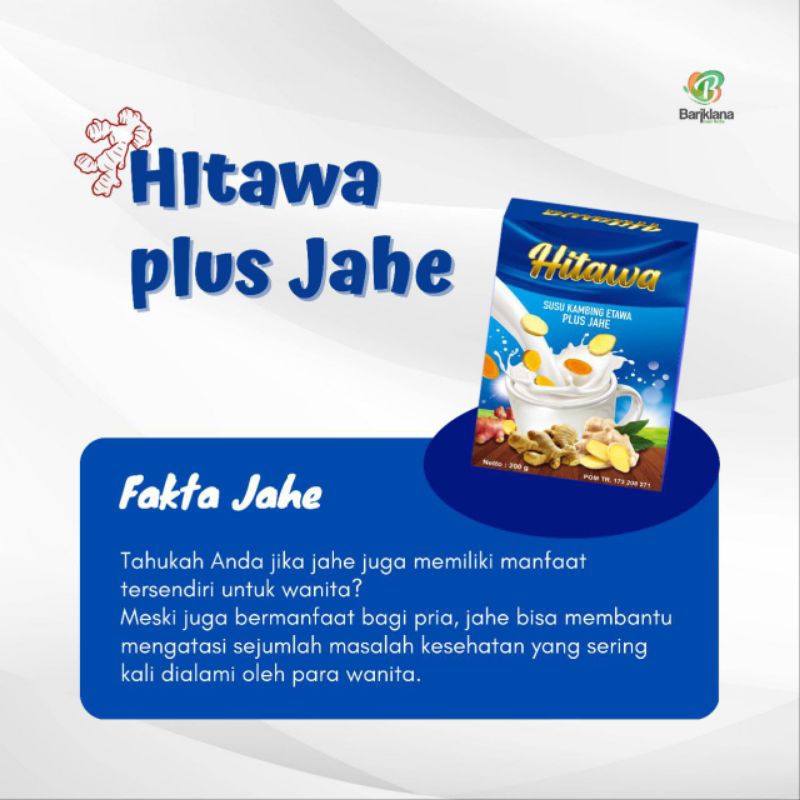 

HITAWA SUSU KAMBING ETAWA PLUS JAHE