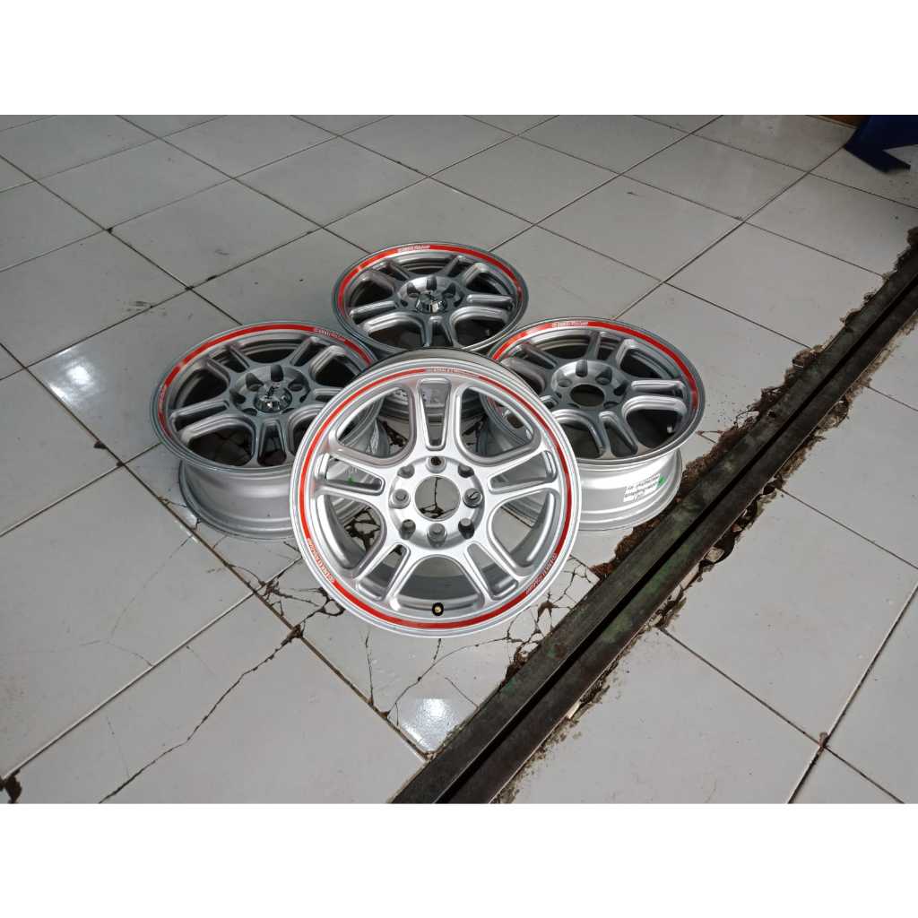 velg mobil seken ring 14 merk HSR NX SPO pcd 4x100/114 / kia picanto, wuling air ev, sirion
