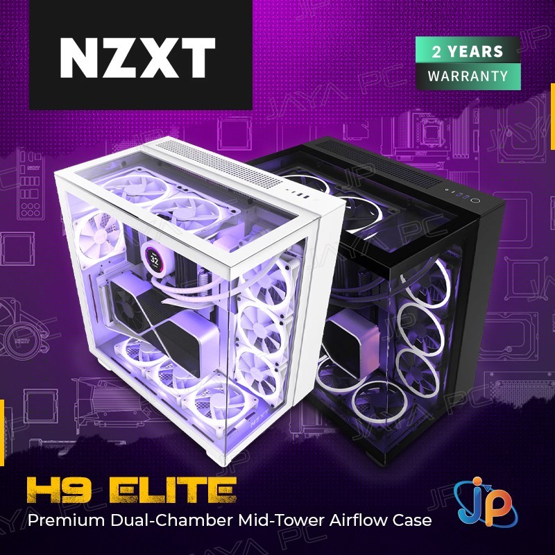 NZXT H9 Elite Gaming Case - Tempered Glass Casing