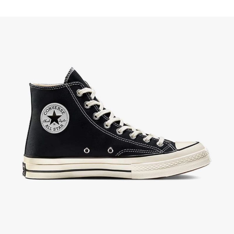 Sepatu Anak Sekolah Hitam Tinggi Converse alstar -Tali Hitam  Paud|Taman kanak kanak|Sekolah dasar L
