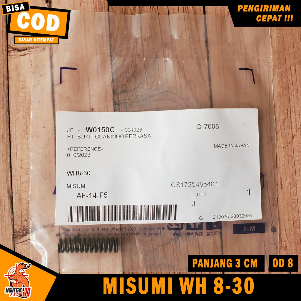 Per Misumi Mizumi Jepang Misumi Bulat WH 8-30 OD 8 Panjang 3 cm Keras