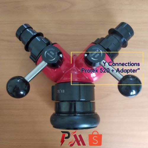 Y CONNECTION BREACHING FIRE HOSE 2.5"X1.5"X1.5" + ADAPTOR MACHINO PROTEK 520 ALAT CABANG SELANG HYDR