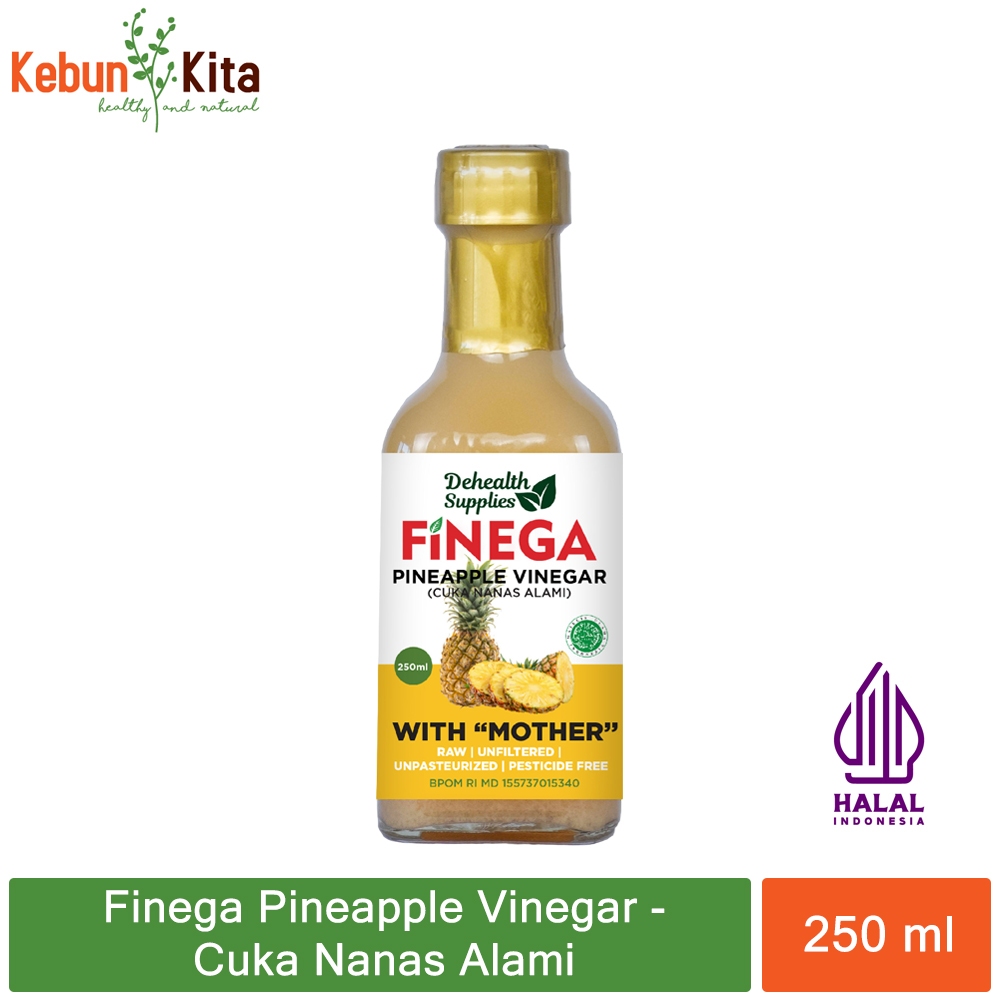

Finega / Vinega Pineapple Vinegar 250ml with The Mother (Cuka Nanas Alami)