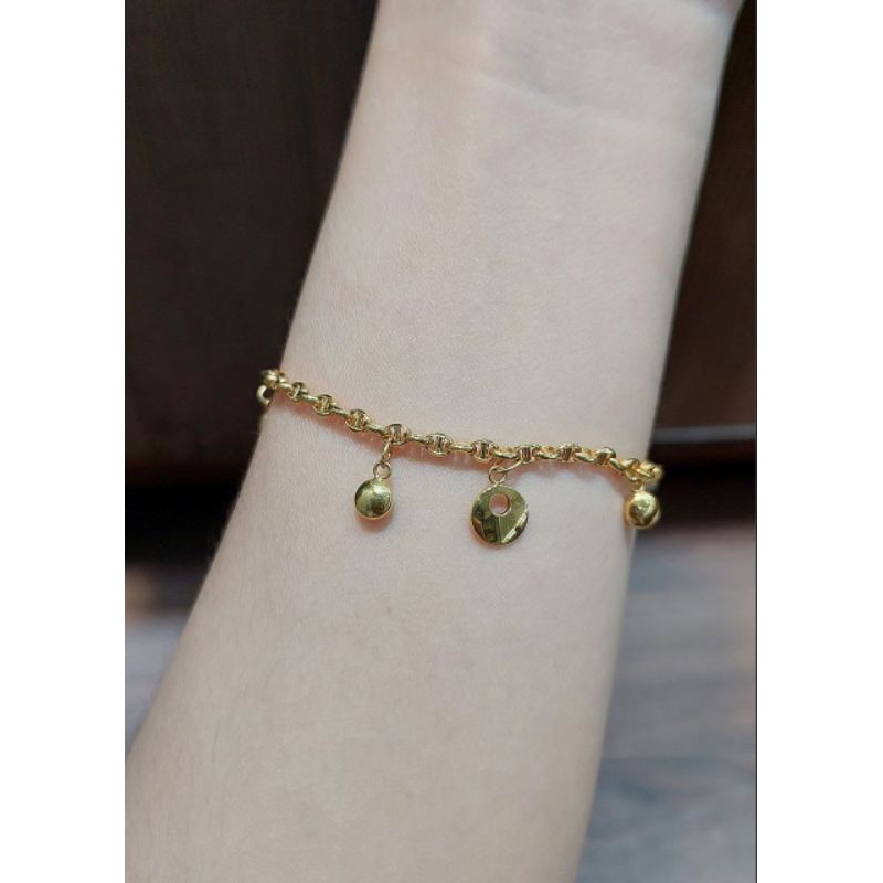 Gelang Rantai Mainan Bundar 3.64 Gram Emas 16k 700 (RH113)