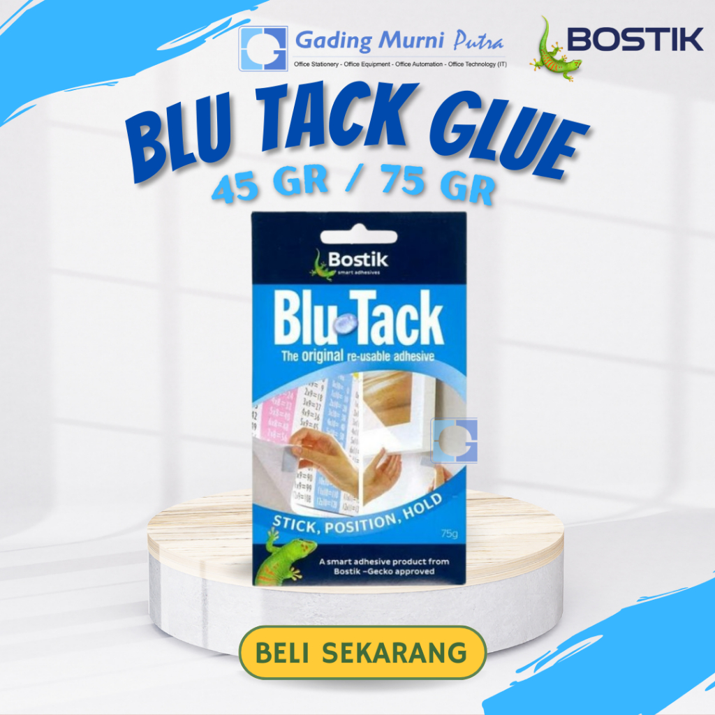 

BOSTIK BLU TACK REUSABLE ADHESIVE 45 GR / 75 GR
