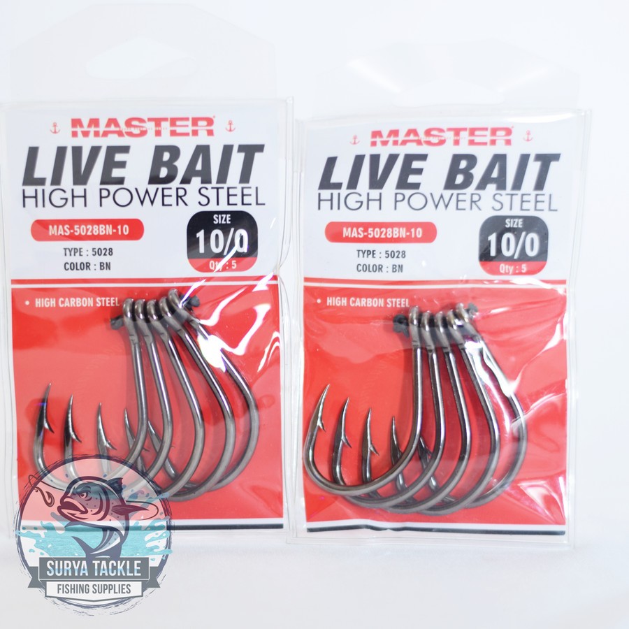 Master Korea Live Bait Sz. 10/0 Qty 5pcs / HOOK PANCING