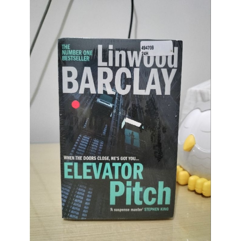 Elevator Pitch Lindwood Barclay Original English Sealed Novel Thriller