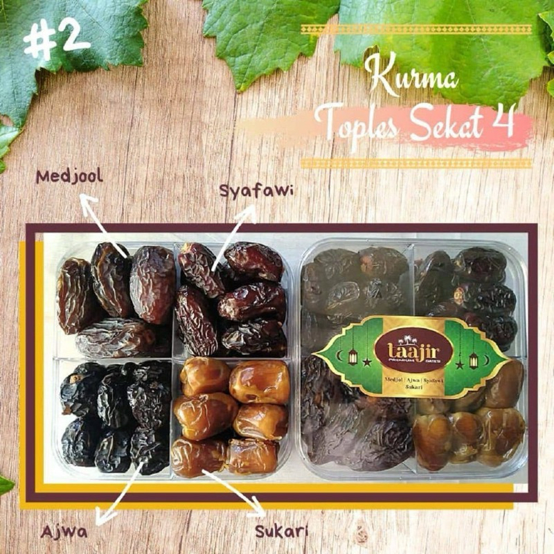 

PAKET KURMA 4 SEKAT | MEDJOL | AJWA | SYAFAWI | SUKARI