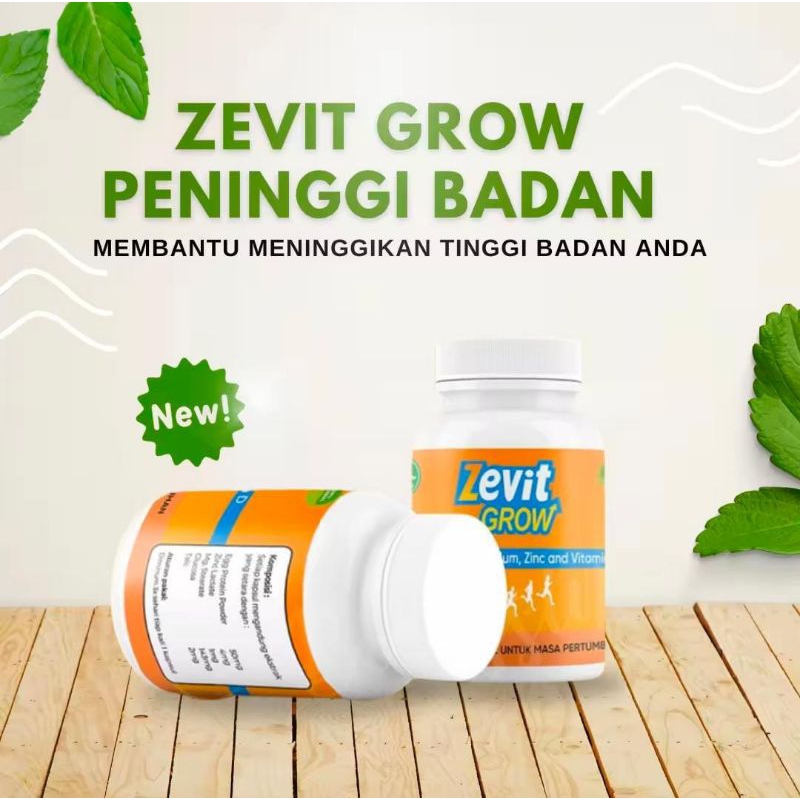 Zevit Grow Peninggi Badan - Zevit grow Suplemen Peninggi Badan