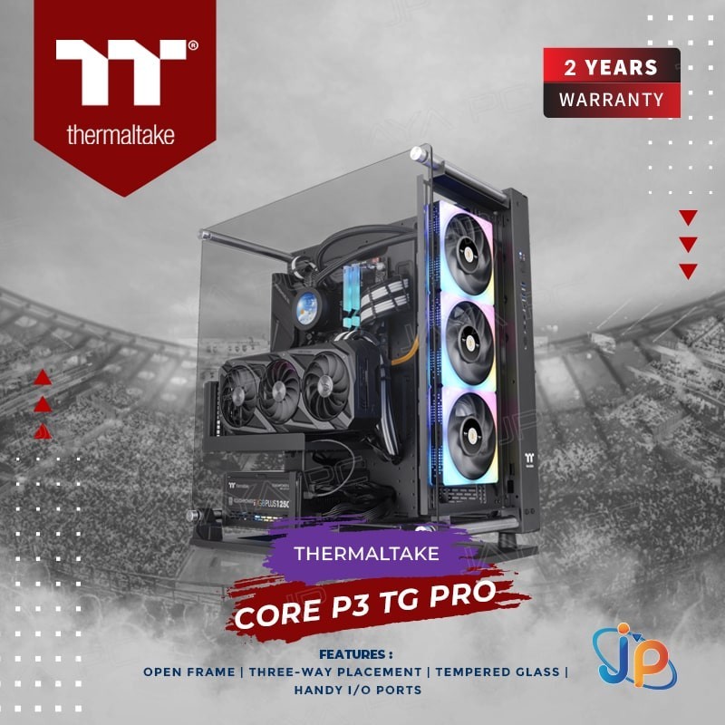 Thermaltake Core P3 TG Pro Mid Tower Case - Tempered Glass Casing