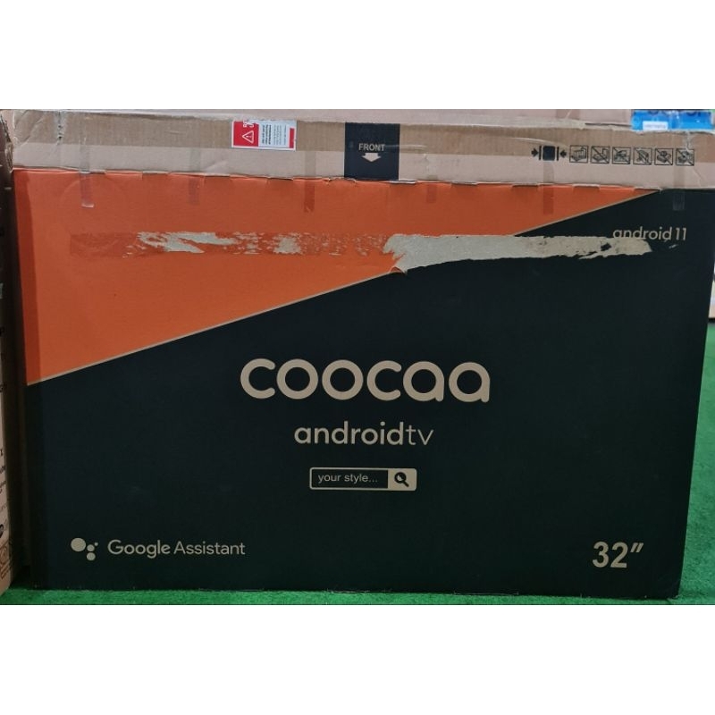 COOCAA ANDROID TV 32 INCH , SERIES TERBARU BAZELLESS