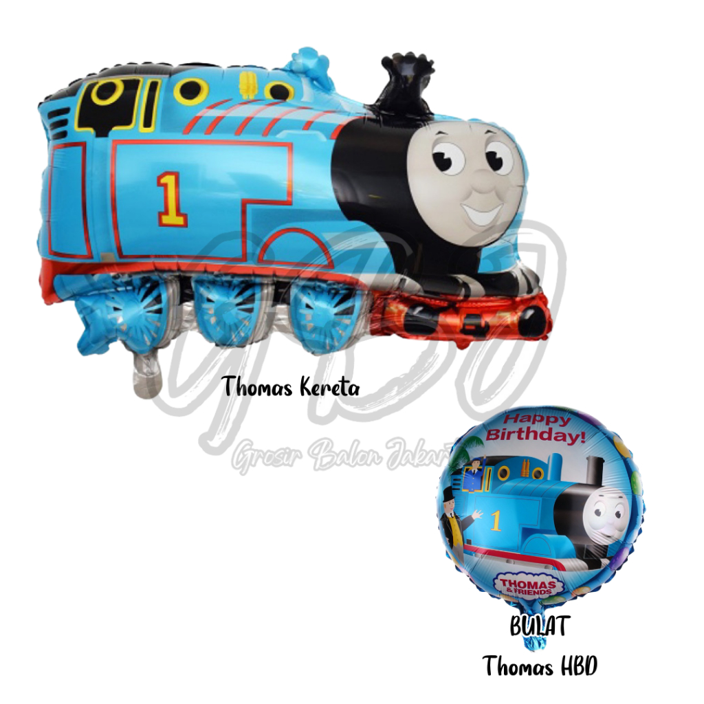 Balon Foil JUMBO Thomas & Friends / BULAT Kereta Thomas / Train