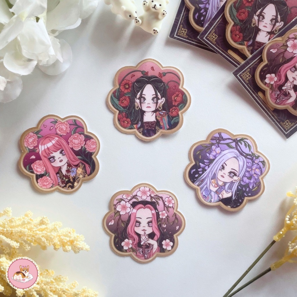 

[MOSSYSTUDIO] Blackpink Hanbok Sticker Pack - Sticker Journal, Sticker Laptop