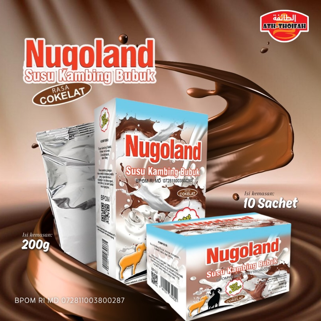 

Susu Kambing Nugoland 200gr Asli Susu Kambing Etawa Rasa Coklat Kemasan 200gr