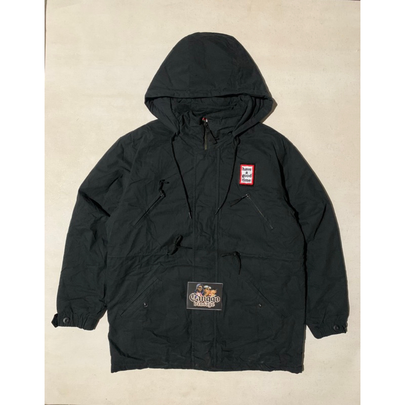 JACKET WINTER HAVE A GOOD TIME SMALL RED FRAME LOGO BLACK