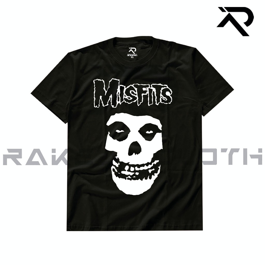 RKN Kaos Music Misfits MUS-36 Unisex Combed 30s HITAM