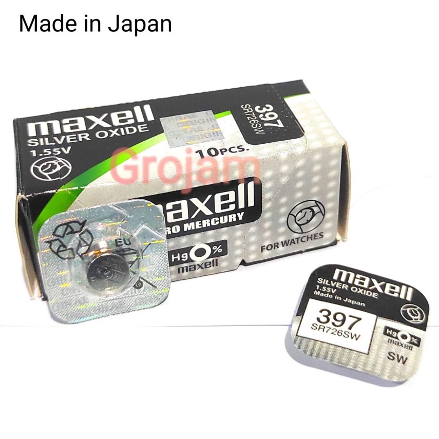 BATERAI BATRE Maxell 397 SR726SW SR726 726SW Maxell 726 Original ART F6F7