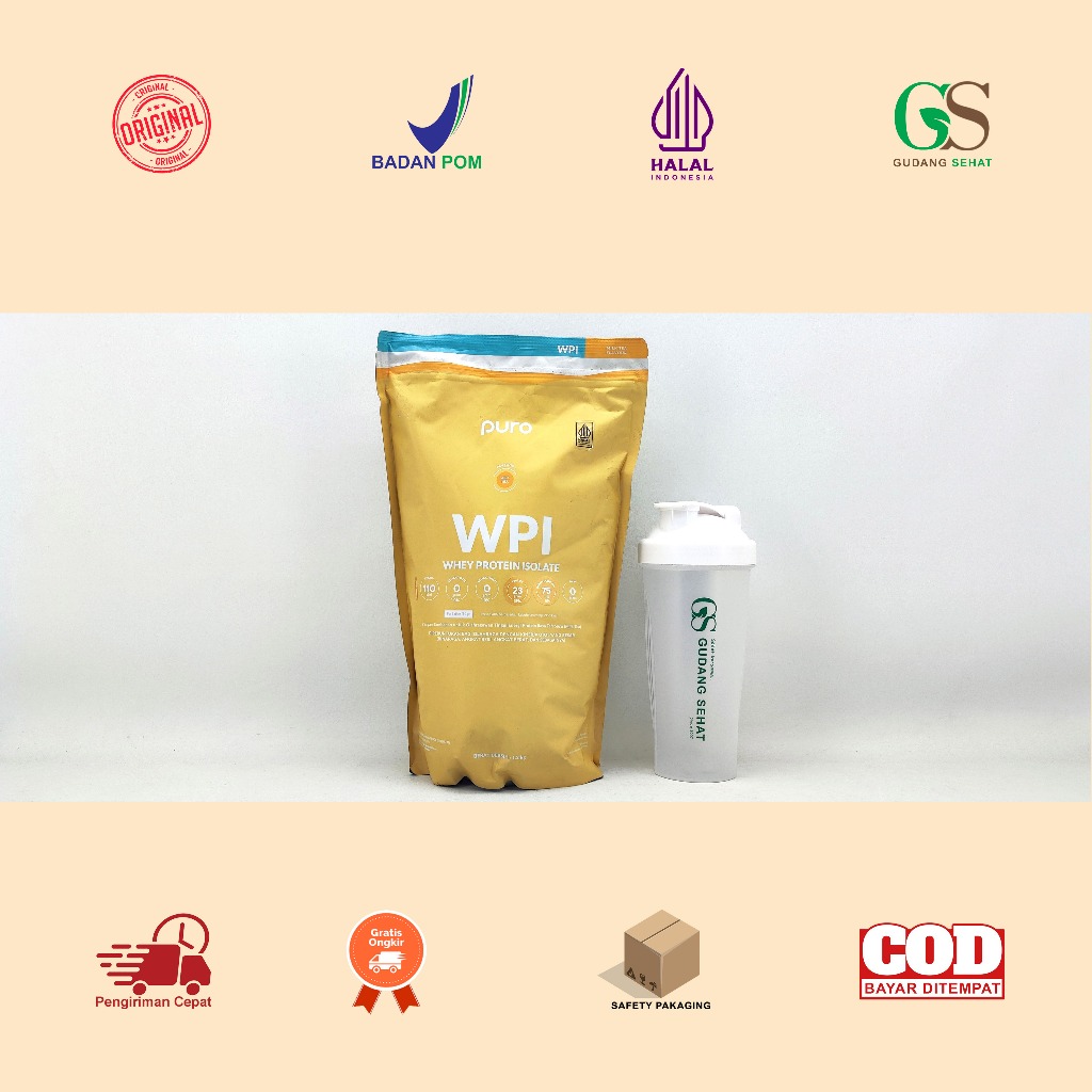 Manado PURO WPI Whey Protein Isolate 1,2 Kg - Free Shaker