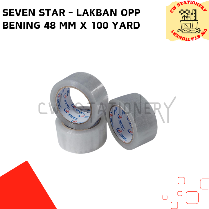 

Seven Star - Isolasi Lakban OPP Tape Bening 48 mm (2 inch) x 100 yard